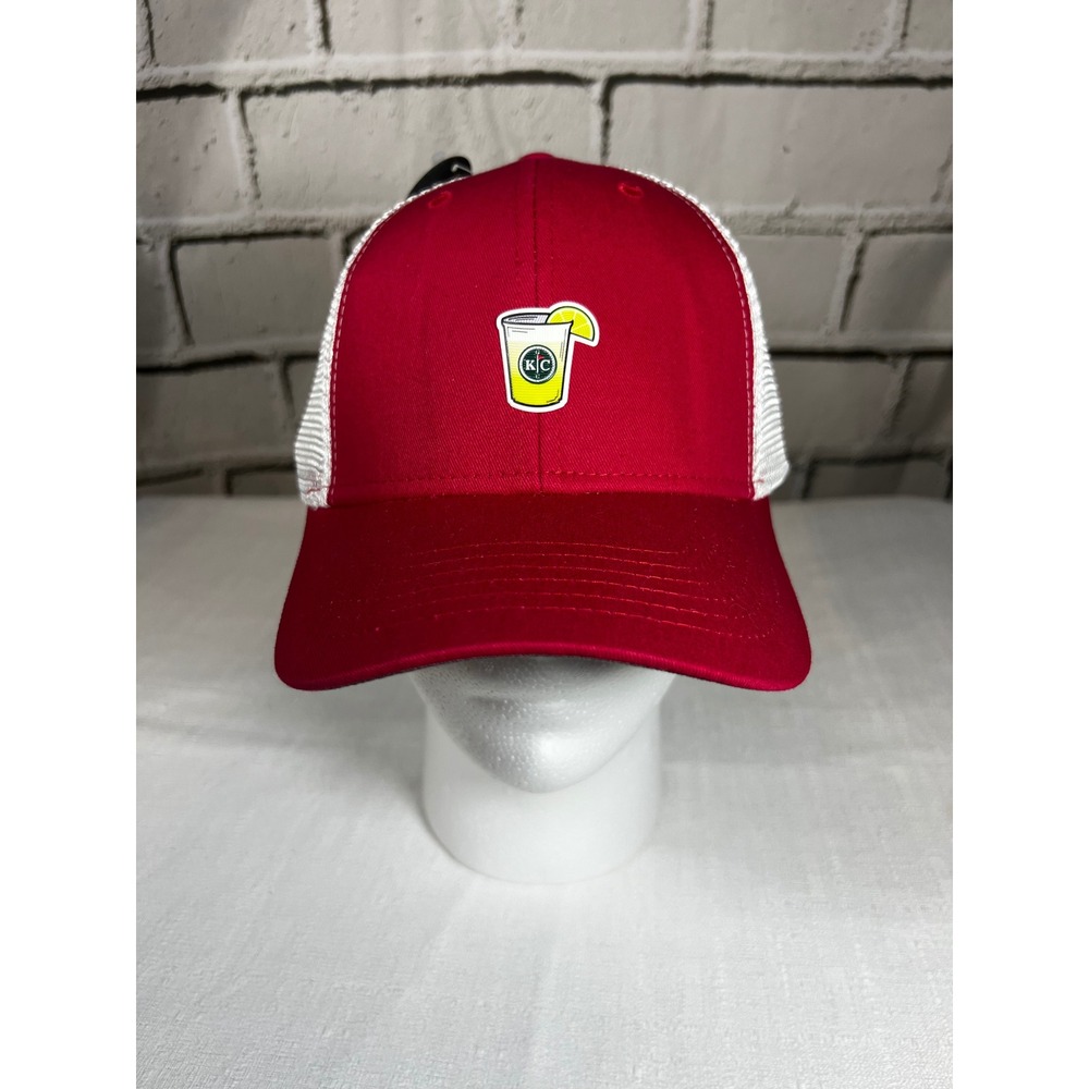 Imperial Kansas City Cocktail Trucker Hat Red White Mesh Snapback Cap 431P28